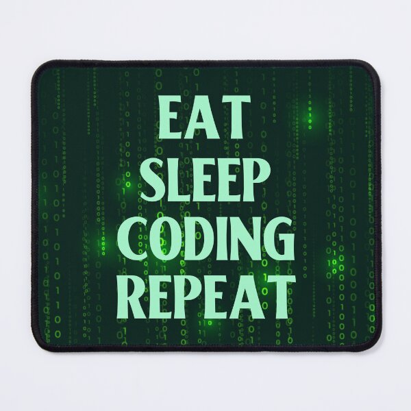 Item preview, Eat Sleep Coding Repeat Background designed and sold by IdeasForFreedom.