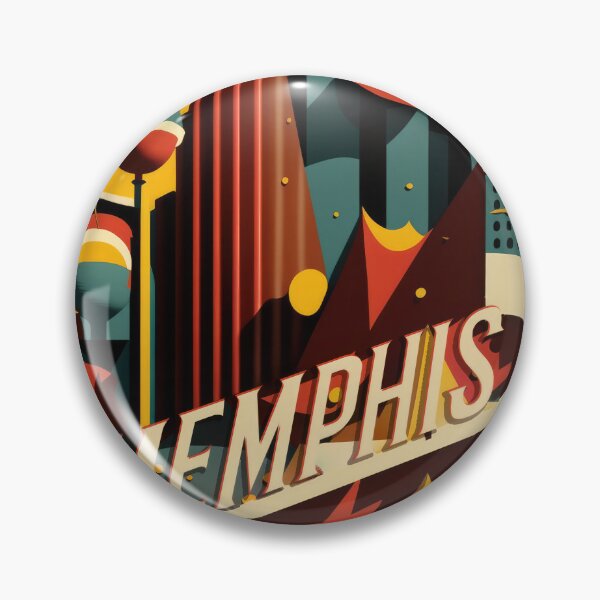 Aperçu de l'œuvre Memphis, ville géométrique créée et vendue par NISATO-ART.