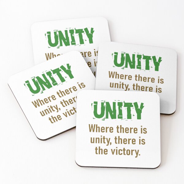 Item preview, Where There Is Unity There Is The Victory - Unity Quote designed and sold by CrankyOldDude.