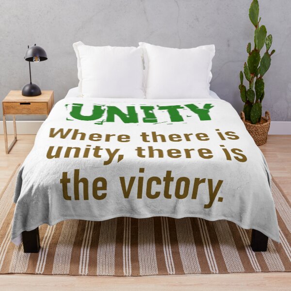 Item preview, Where There Is Unity There Is The Victory - Unity Quote designed and sold by CrankyOldDude.