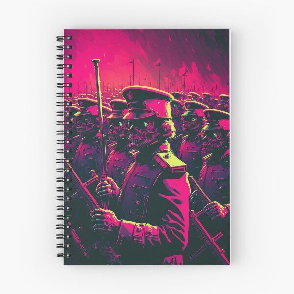 Artikelvorschau, Retro-Synthwave-Zombi-Armee der 80er Jahre entworfen und verkauft von RESToRAPTOR.