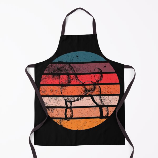 Item preview, Standard Poodle Retro Sunset designed and sold by Way Cool Tees.