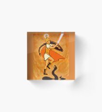 Full Armor of God - Warrior Girl Acrylic Block