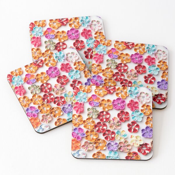 Item preview, Spring Handmade sewn fabric Flowers Multicolor  designed and sold by homemadecreate.