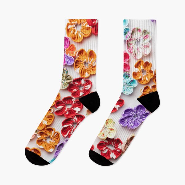 Item preview, Spring Handmade sewn fabric Flowers Multicolor  designed and sold by homemadecreate.