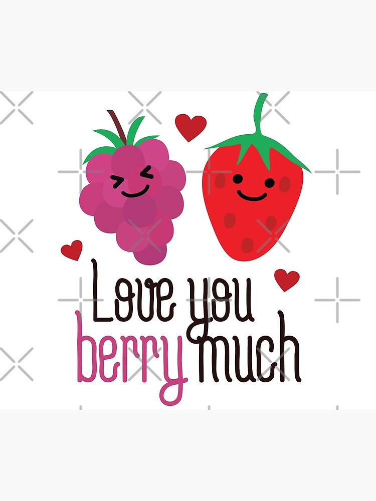 Love you berry Much chocolate strawberry high quality throw