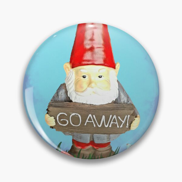 Item preview, Go Away! Garden Gnome. designed and sold by Cakedecorcairns.