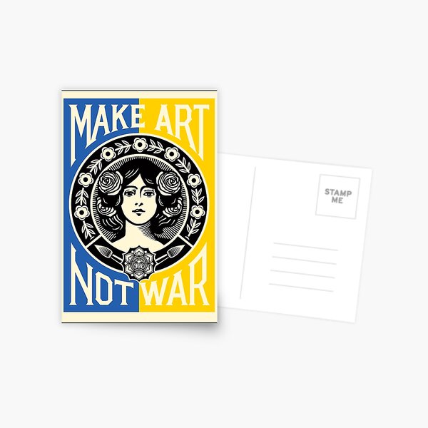 Item preview, Make Art Not War designed and sold by VicFreedomind.