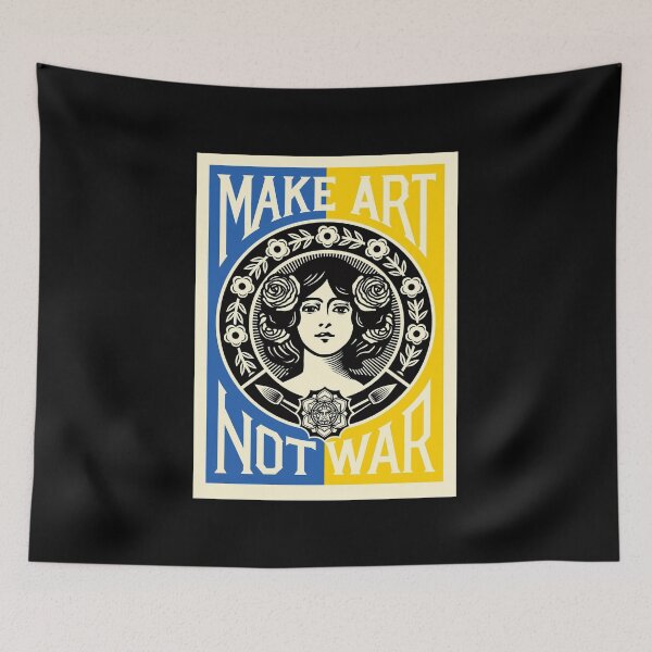 Item preview, Make Art Not War designed and sold by VicFreedomind.