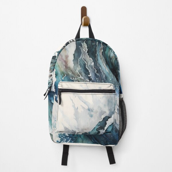 Item preview, Rolling wave graphic print in colours of the ocean designed and sold by sketchzen.