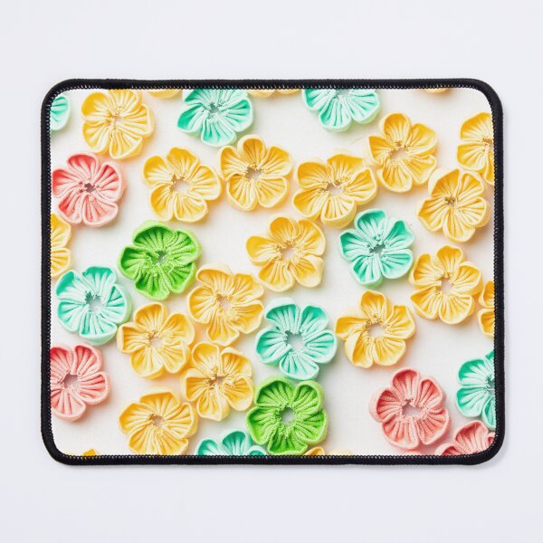 Item preview, Spring Handmade sewn fabric Flowers Yellow Red Blue Green designed and sold by homemadecreate.