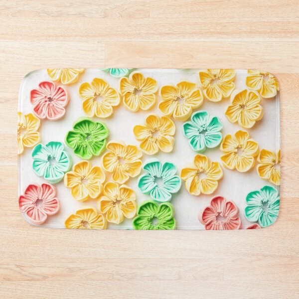 Item preview, Spring Handmade sewn fabric Flowers Yellow Red Blue Green designed and sold by homemadecreate.