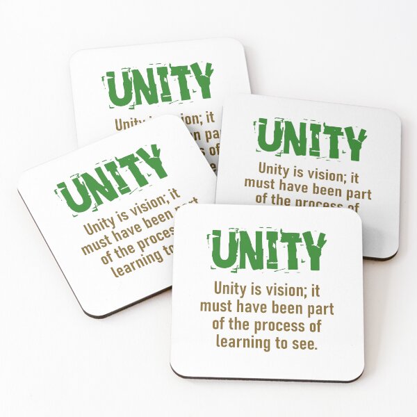 Item preview, Unity Is Vision - Unity Quote designed and sold by CrankyOldDude.
