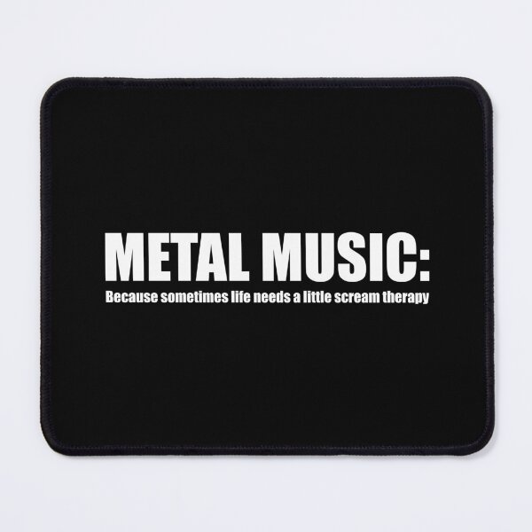 Item preview, METAL MUSIC: Because sometimes life needs a little scream therapy | Funny Metalhead Collection designed and sold by PrettyDeadClub.