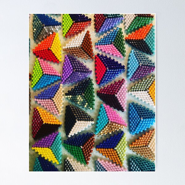 Item preview, Beaded triangles designed and sold by FancyCharlene.