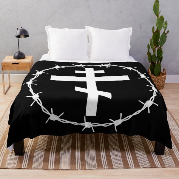 Item preview, Eastern Orthodox Cross Barbed Wire Metal Hardcore Punk designed and sold by thecamphillips.