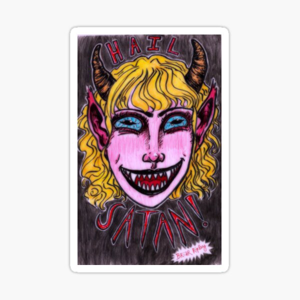 girl devil celebration Sticker