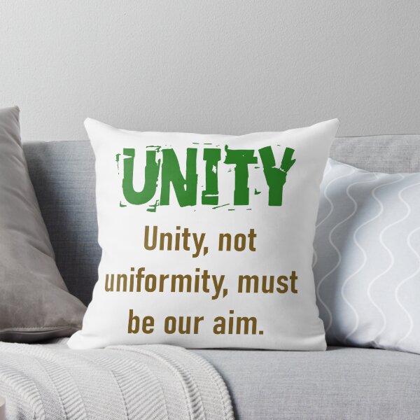 Item preview, Unity Not Uniformity - Unity Quote designed and sold by CrankyOldDude.