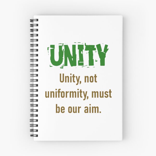 Item preview, Unity Not Uniformity - Unity Quote designed and sold by CrankyOldDude.
