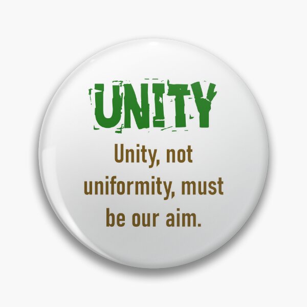 Item preview, Unity Not Uniformity - Unity Quote designed and sold by CrankyOldDude.