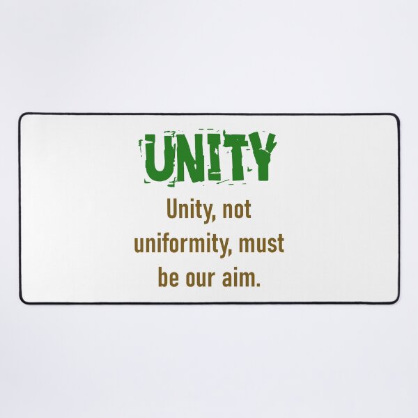 Item preview, Unity Not Uniformity - Unity Quote designed and sold by CrankyOldDude.