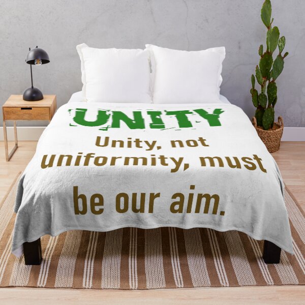 Item preview, Unity Not Uniformity - Unity Quote designed and sold by CrankyOldDude.