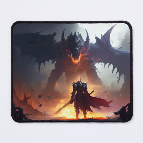 Item preview, Warrior Staring Down The Dragon designed and sold by TaurusDigital.