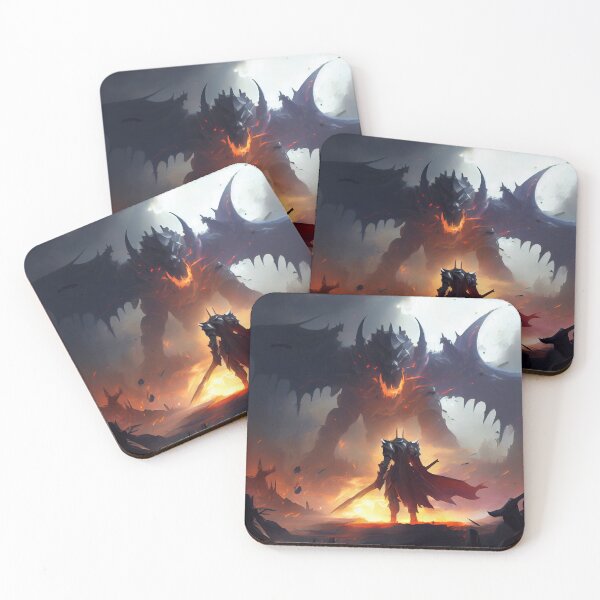 Item preview, Warrior Staring Down The Dragon designed and sold by TaurusDigital.