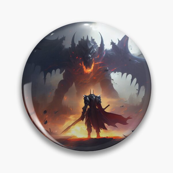 Item preview, Warrior Staring Down The Dragon designed and sold by TaurusDigital.