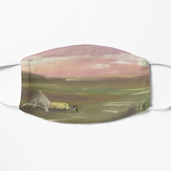 Couple Camping Flat Mask