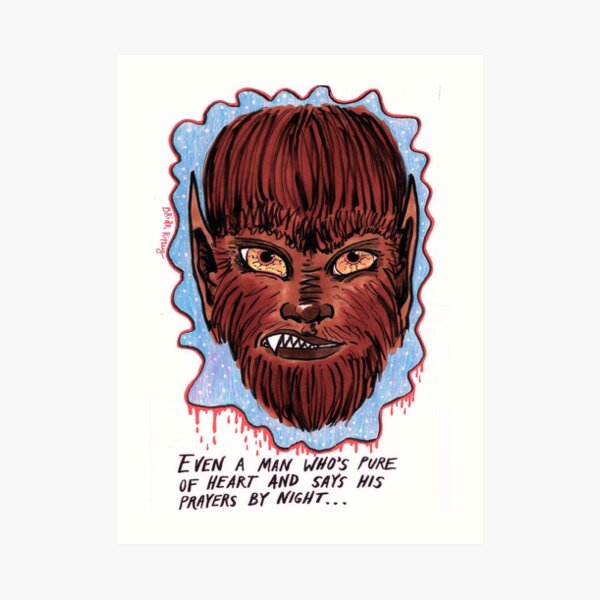 wolf wo/man!! Art Print