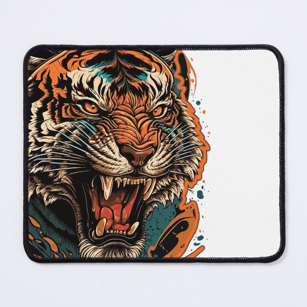 Item preview, Colorful Tiger Vector Illustration designed and sold by EvanJohnCrafts.