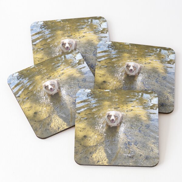 Item preview, Dog in creek designed and sold by reformedfruit.