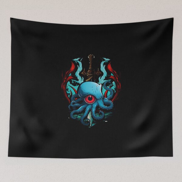 Item preview, Kraken/Cthulhu with Anchor  designed and sold by SurrealeyeSEA.