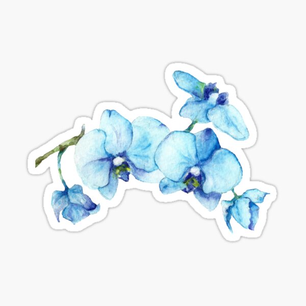 Item preview, Blue Orchid Botanical Art designed and sold by Goosi Art.