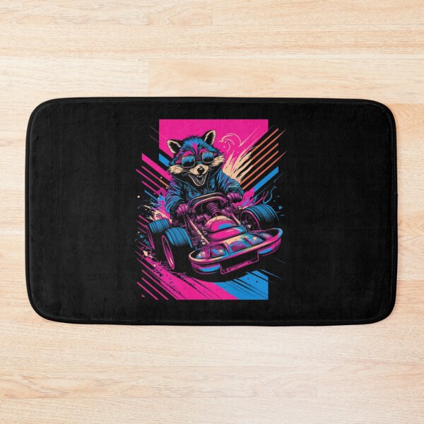 Item preview, Crazy Happy Raccoon in Racing Car designed and sold by brytfanna.