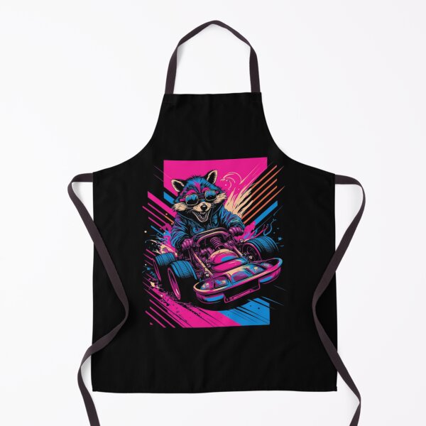 Item preview, Crazy Happy Raccoon in Racing Car designed and sold by brytfanna.
