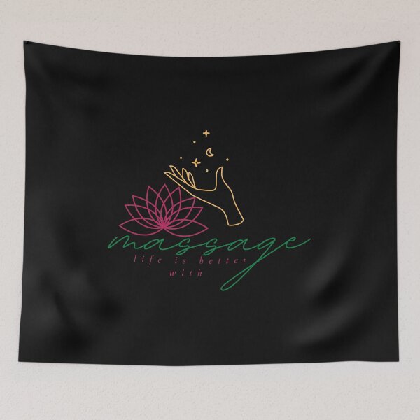 Item preview, life is better with massage  22 designed and sold by FLOWER--ART.