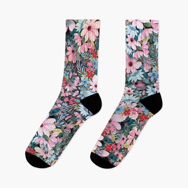Item preview, gorgeous stylish tropical flowers, colorful background designed and sold by Beyhandesgn.