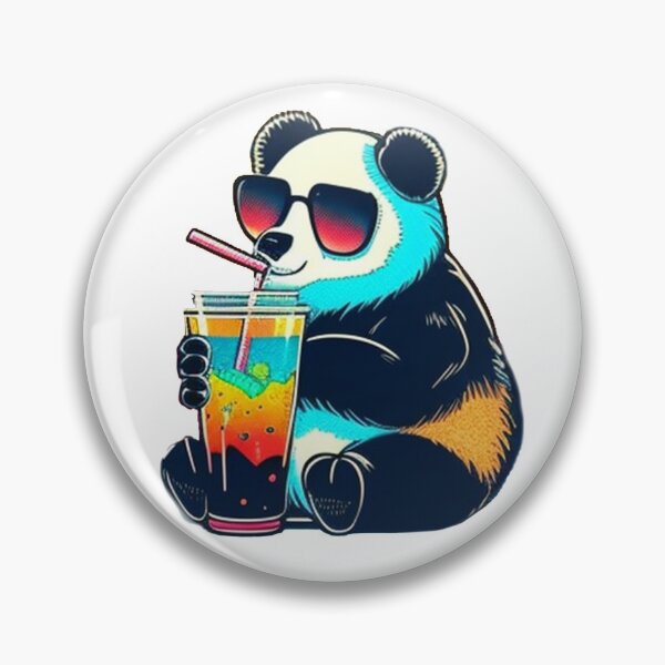 Item preview, Funny Giant Panda Design Animal Sticker Tropical Summer Vacay Mode Vacation designed and sold by reddrive88.