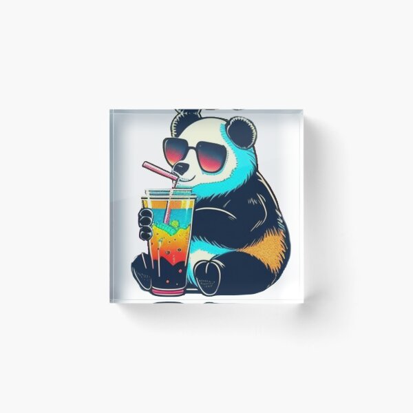 Item preview, Funny Giant Panda Design Animal Sticker Tropical Summer Vacay Mode Vacation designed and sold by reddrive88.
