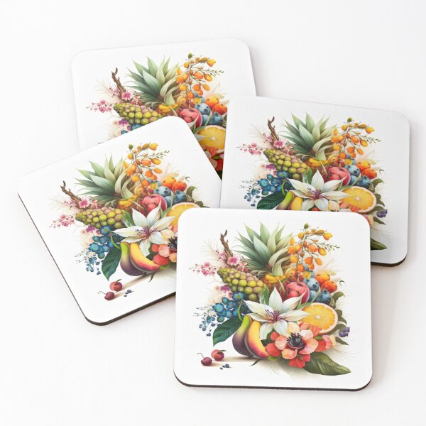 Item preview, Tropical Flowers and Fruits Elegance designed and sold by toticavalcanti.