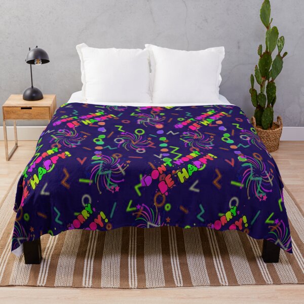 Item preview, Do not Worry be Happy Abstract Design Psychedelic Graphic Design 4, Abstraction, bold colorful abstract playful design inspired by nature designed and sold by Adri Barnard.