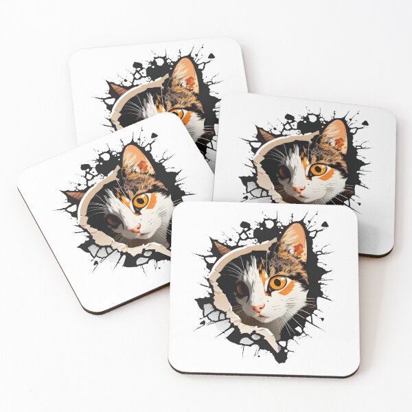 Item preview, Minimal Cat Sticker designed and sold by HjunezLogos.