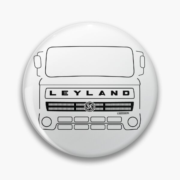 Item preview, Vintage 1970s Leyland Boxer lorry black outline designed and sold by soitwouldseem.