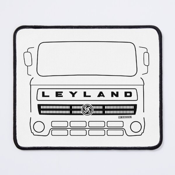 Item preview, Vintage 1970s Leyland Boxer lorry black outline designed and sold by soitwouldseem.