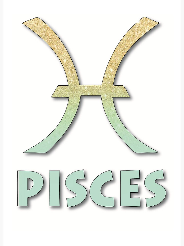 Pisces astrological zodiac sign.February 19 and March 20. Pisces is the twelfth astrological sign in the zodiac Art Board Print