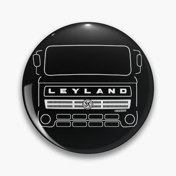 Item preview, Vintage 1970s Leyland Boxer lorry white outline designed and sold by soitwouldseem.