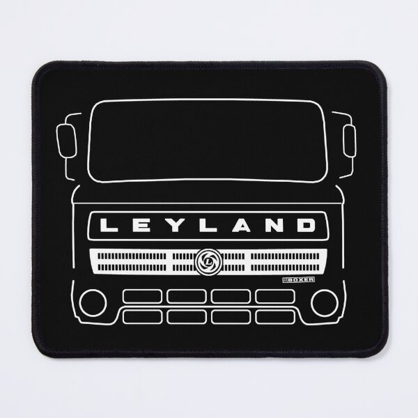 Item preview, Vintage 1970s Leyland Boxer lorry white outline designed and sold by soitwouldseem.