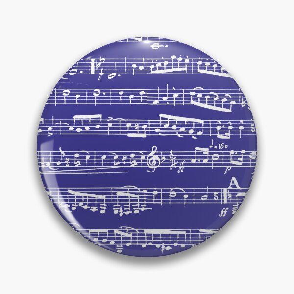 Item preview, Navy Music Notes Pattern - Dark Blue Musical Notation designed and sold by inspirationzgal.